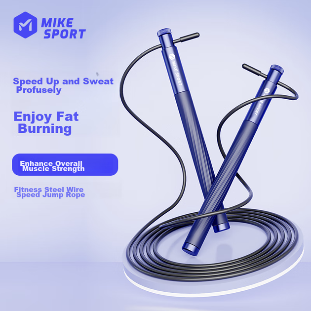 Скакалка Mike's Recommended Bearing Speed Jump Rope из стальной проволоки для взрослых, для фитнеса, похудения, тренировок, соревнований и экзаменов. - изображение 5