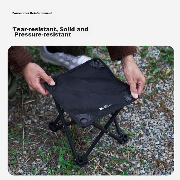 Складной рыболовный стул MOBIGARDEN для кемпинга и дома, складное сиденье, NX24665033, цвет «Обсидиановый черный». - Фото 5 Складной рыболовный стул MOBIGARDEN для кемпинга и дома, складное сиденье, NX24665033, цвет «Обсидиановый черный». - изображение 5