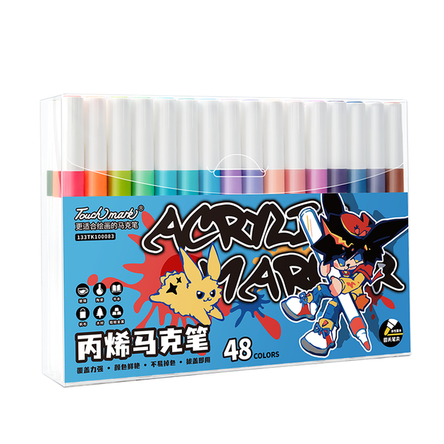 Акрилові маркери Touch Mark, 36 кольорів, ручки на водній основі, акварельні ручки, водонепроникні швидковисихаючі графіті акрилові фарби без натискання, ручки для малювання, подарунок для студентів та дітей, художня освіта - Фото 4 Акрилові маркери Touch Mark, 36 кольорів, ручки на водній основі, акварельні ручки, водонепроникні швидковисихаючі графіті акрилові фарби без натискання, ручки для малювання, подарунок для студентів та дітей, художня освіта - зображення 4