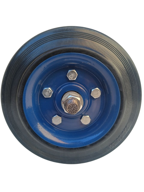 Вварені півосі в трубу 22 мм з 2 литими колесами 200 мм, загальна довжина 65 см, міжосьова 45 см - зображення 2