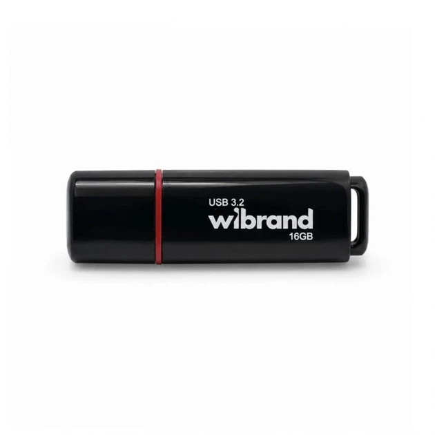 Флешка Wibrand Scarab 16 ГБ USB 3.2 Gen 1 пластикова з кришкою чорна - Фото 1 Флешка Wibrand Scarab 16 ГБ USB 3.2 Gen 1 пластикова з кришкою чорна - зображення 1