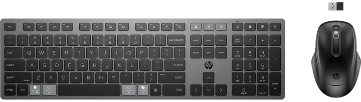 Комплект клавиатура и мышь HP 720 Multi-Device Rechargeable, BT, EN/UK, черный - изображение 4