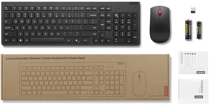 Комплект клавіатура та миша Lenovo Essential Wireless Keyboard and Mouse Combo Gen2 Ukraine - зображення 6