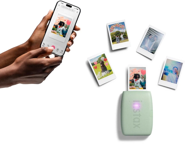 Фотопринтер Fujifilm INSTAX Mini Link 3 термосублимационный 62х46 мм 0,21 кг Зеленый - изображение 3