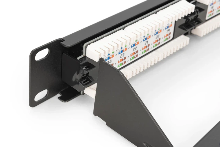 Патч-панель CAT 6 DIGITUS 24 порта 19" 1U оцинкованная сталь - Фото 6 Патч-панель CAT 6 DIGITUS 24 порта 19" 1U оцинкованная сталь - изображение 6