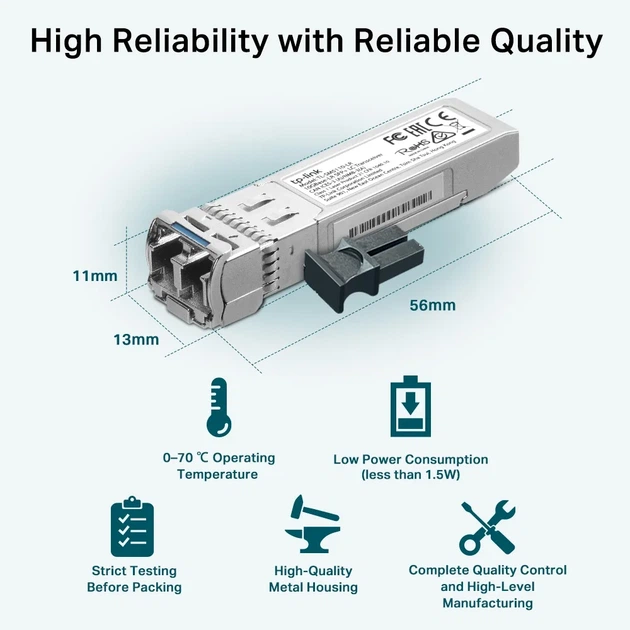 Трансивер SFP TP-LINK 10GBase-LR SM одномодовый LC 10 км - изображение 6