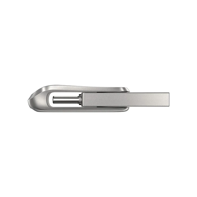 Накопитель SanDisk 128GB USB 3.1 Type-A + Type-C Dual Drive Luxe Серебристый - изображение 6