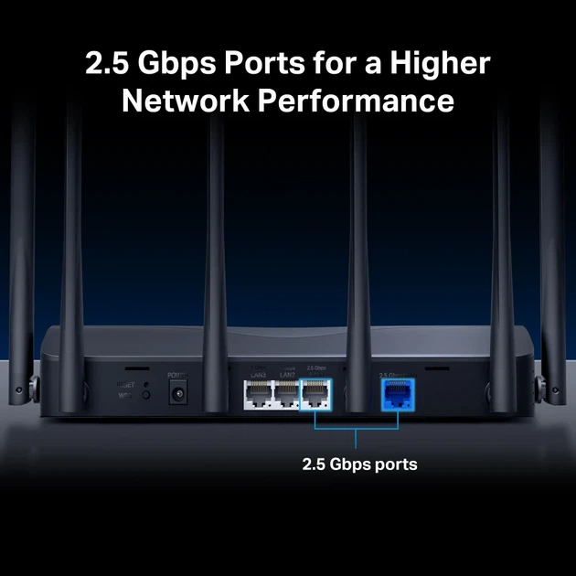 Маршрутизатор MERCUSYS MR37BE BE6500, 2xGE LAN, 1x2.5GE LAN, 1x2.5GE WAN, MESH. - изображение 7