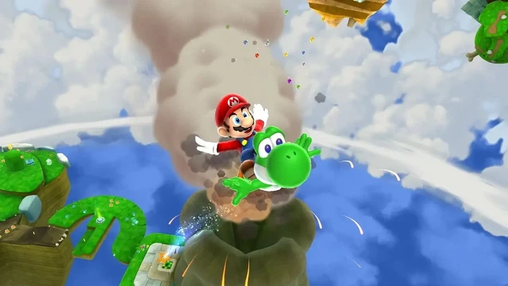 Игра консольная Nintendo Switch 2 Super Mario Galaxy 1 + 2 картридж 60 FPS улучшенная графика - изображение 4