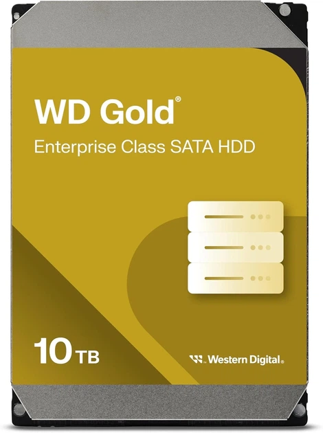 Жорсткий диск WD 10TB 3.5" 7200 512MB SATA Gold - Фото 1 Жорсткий диск WD 10TB 3.5" 7200 512MB SATA Gold - зображення 1