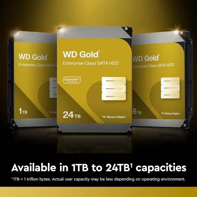 Жорсткий диск WD 10TB 3.5" 7200 512MB SATA Gold - Фото 4 Жорсткий диск WD 10TB 3.5" 7200 512MB SATA Gold - зображення 4
