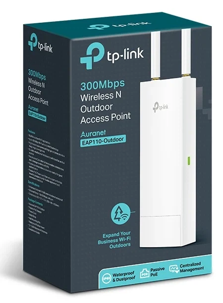 Точка доступа TP-LINK EAP110 OUTDOOR N300, 1хFE LAN, Пассивный PoE - изображение 4