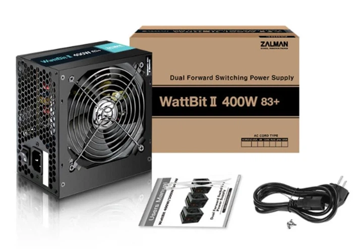 Блок питания Zalman Wattbit II ZM400-XEII 400W 83% ATX 120мм 2xPCIe 4xSATA - изображение 2