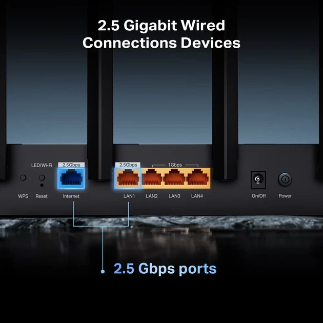 Маршрутизатор TP-Link 6 антенн 2 5 Гбит/с 5 ГГц 2 4 ГГц черный - изображение 9