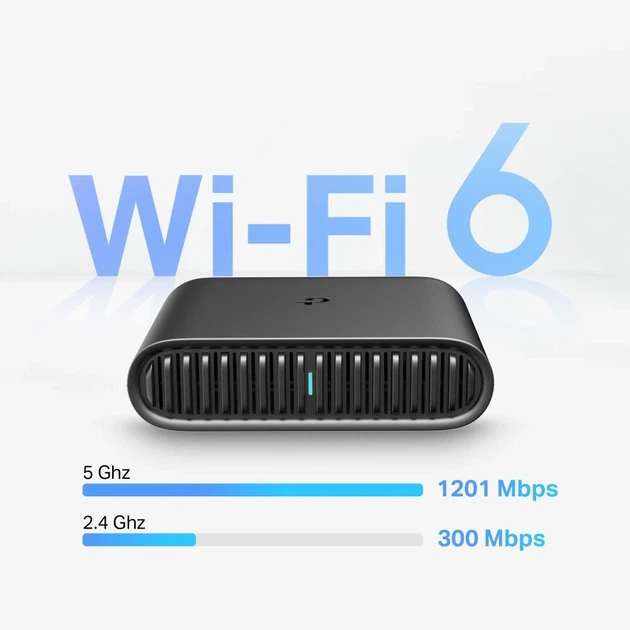 Мобильный маршрутизатор TP-Link TL-WR1502X AX1500 Wi-Fi 6 28x104x90 мм черный - изображение 2