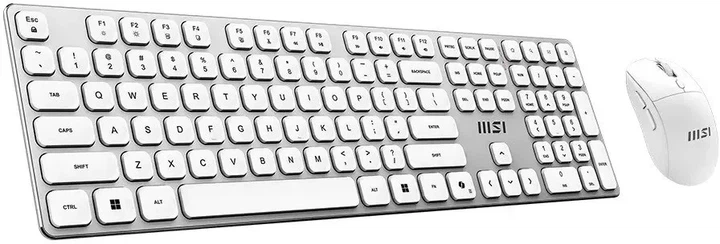 Комплект клавиатура и мышь MSI FORGE K210 W беспроводной механический белый 108 кнопок - изображение 4