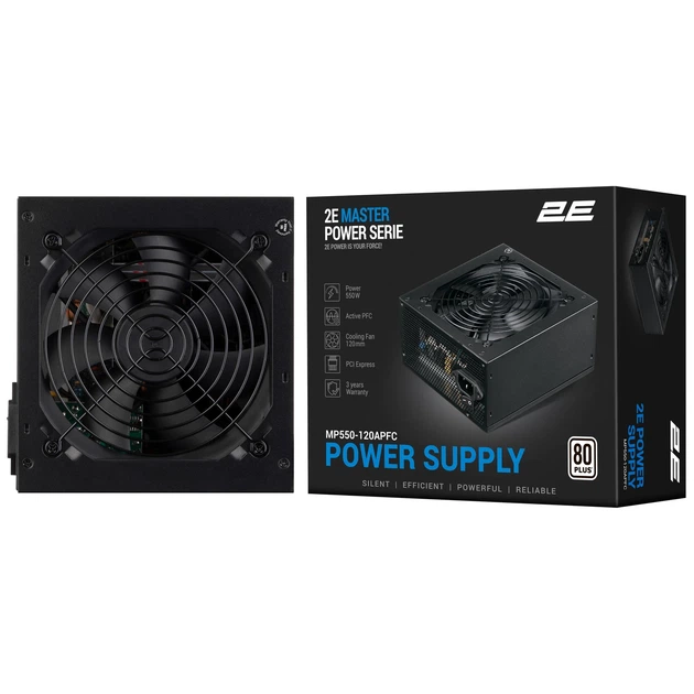Блок питания 2E Master Power (550W), >80%, 80+ White, 120мм, 1xMB 24pin(20+4), 1xCPU 8pin(4+4), 3xMolex, 5xSATA, 2xPCIe 8pin(6+2) - изображение 10