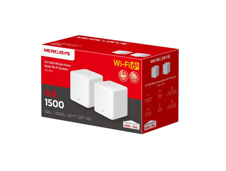 Система WiFi-Mesh MERCUSYS Halo H60X AX1500, 3xGE LAN/WAN, 2 модуля. - изображение 9