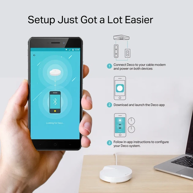 Система WiFi-Mesh TP-LINK Deco M5 AC1300, 1xGE LAN, 1xGE WAN, 2 модуля. - изображение 6