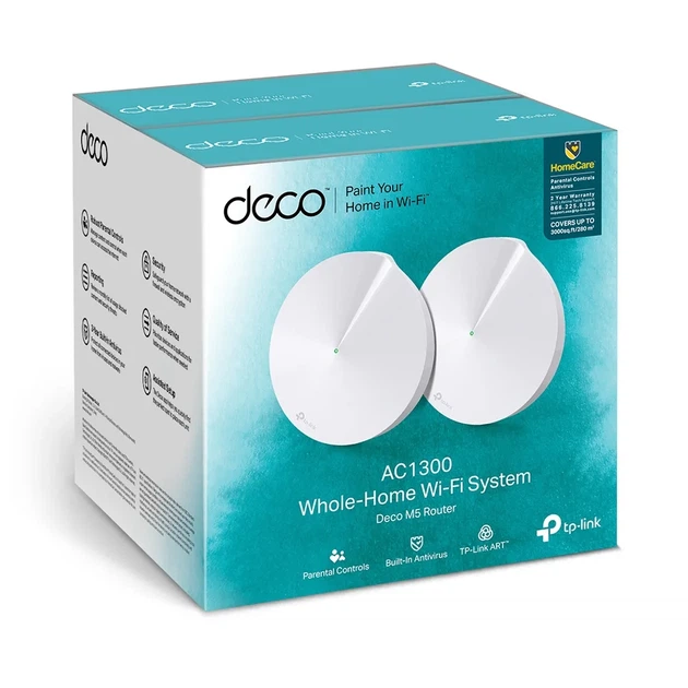 Система WiFi-Mesh TP-LINK Deco M5 AC1300, 1xGE LAN, 1xGE WAN, 2 модуля. - изображение 7