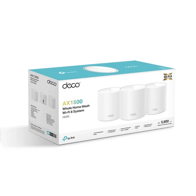 WiFi-система TP-LINK Deco X10 MESH 1500 Мбит/с 110x110x114 мм Белый - изображение 6