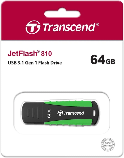 Накопитель Transcend 64GB USB 3.1 Type-A JetFlash 810 Rugged - изображение 9