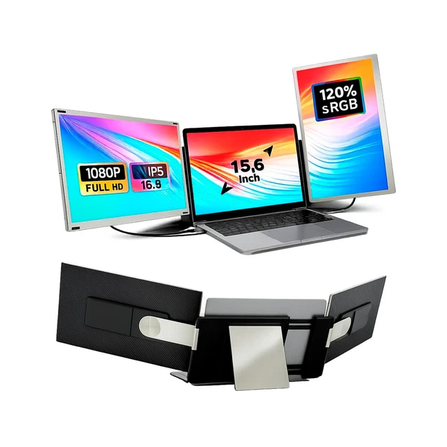 Портативный монитор для ноутбука GreenVision GV-F3-15,6 IPS Full HD, USB-C/HDMI - Фото 1 Портативный монитор для ноутбука GreenVision GV-F3-15,6 IPS Full HD, USB-C/HDMI - изображение 1