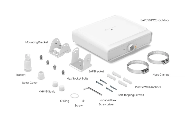 Точка доступа TP-LINK EAP650 D120 OUTDOOR AX3000, 1xGE LAN, PoE, Passive PoE - изображение 2
