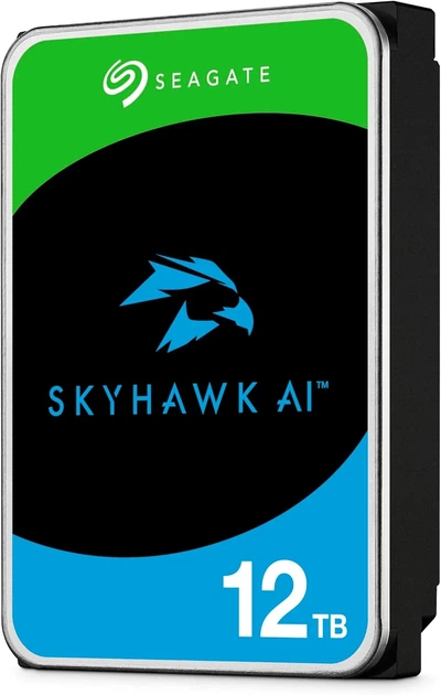Жорсткий диск Seagate 12TB 3.5" 7200 512MB SATA SkyHawk AI - Фото 3 Жорсткий диск Seagate 12TB 3.5" 7200 512MB SATA SkyHawk AI - зображення 3