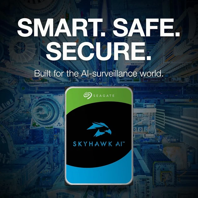 Жорсткий диск Seagate 12TB 3.5" 7200 512MB SATA SkyHawk AI - Фото 4 Жорсткий диск Seagate 12TB 3.5" 7200 512MB SATA SkyHawk AI - зображення 4