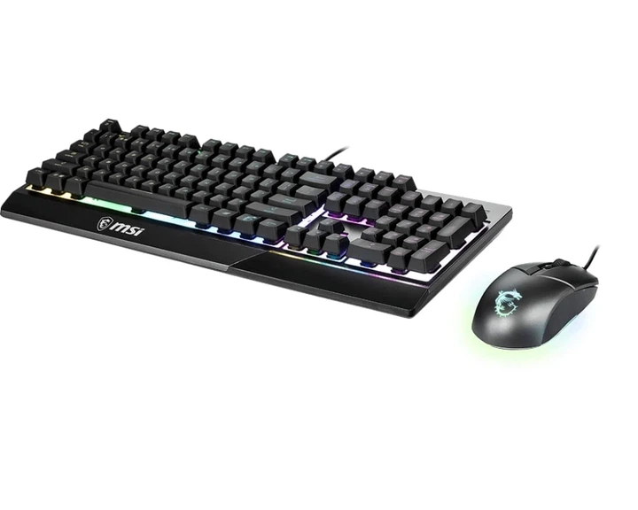 Комплект клавіатура та миша MSI Vigor GK30 COMBO UA USB, EN/UKR/RU, RGB, чорний - зображення 3