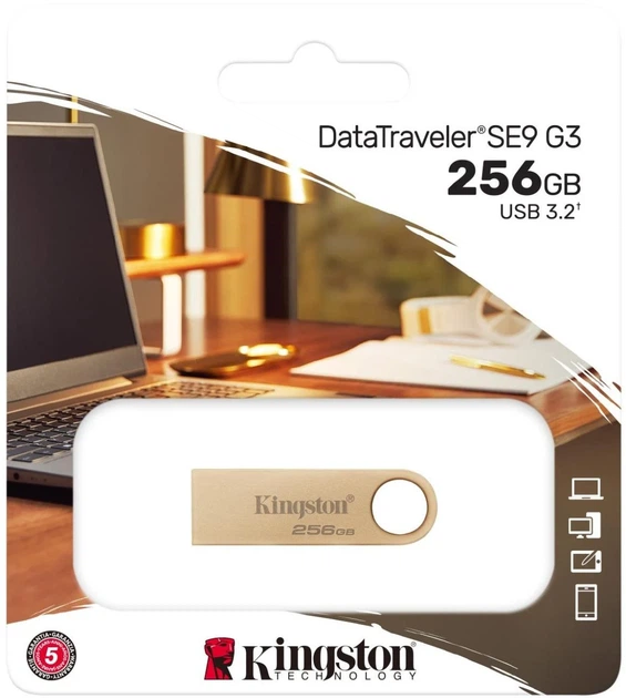 Накопитель Kingston 256GB USB 3.2 Type-A Gen1 DT SE9 G3 - изображение 6