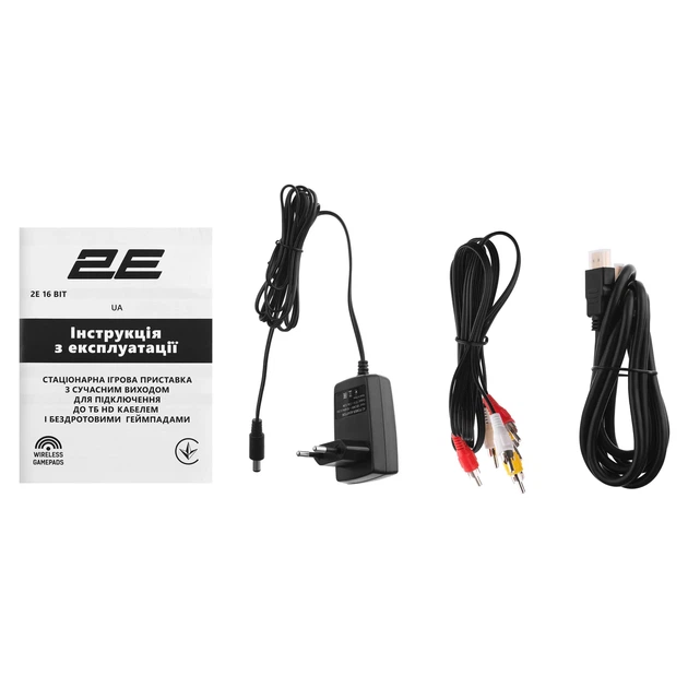 Игровая консоль 2E 16bit HDMI (2 беспроводных геймпада, 183 игры) - изображение 2
