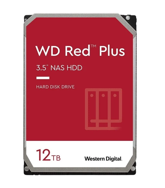 Жорсткий диск WD 12TB 3.5" SATA Red Plus для NAS - Фото 2 Жорсткий диск WD 12TB 3.5" SATA Red Plus для NAS - зображення 2
