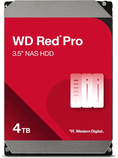 Жорсткий диск WD 4TB 3.5" 7200 256MB SATA Red Pro NAS - зображення 2