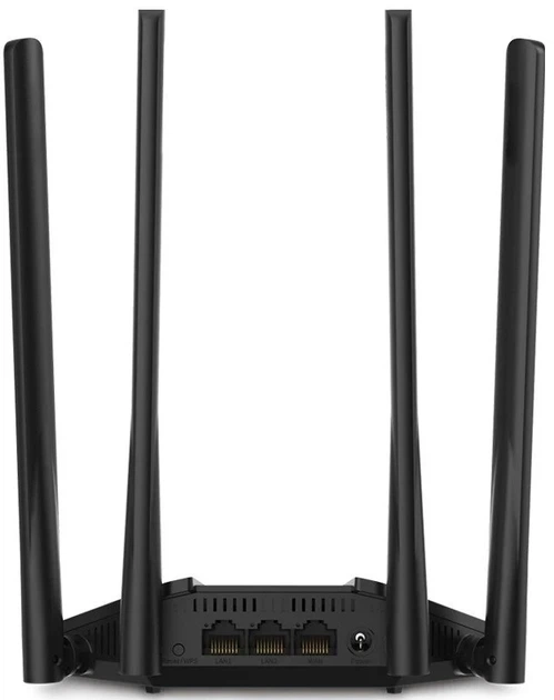 Маршрутизатор MERCUSYS MR30G AC1200 2xGE LAN 1xGE WAN 125,9x37,1x159,7 мм черный - изображение 5
