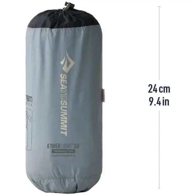 Коврик надувной Sea To Summit Ether Light XR Insulated ASC Mat Regular Rectang Wide Dark Gray - изображение 2