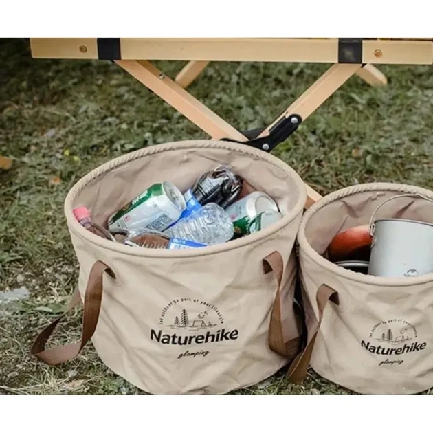 Ведро Naturehike NH20SJ040 10 Brown - изображение 4
