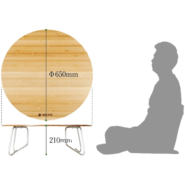Стол Snow Peak LV-071TR Single Action Table Low M Wood - Фото 2 Стол Snow Peak LV-071TR Single Action Table Low M Wood - изображение 2