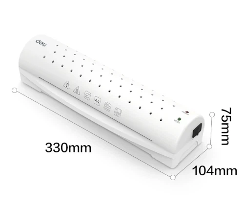 Ламинатор A4, ET106, White, до 125 мкм, горячее ламинирование Deli (teh0033594) - изображение 2