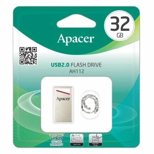Флеш накопитель USB 32Gb AH112, Silver/Red Apacer (teh0034151) - Фото 3 Флеш накопитель USB 32Gb AH112, Silver/Red Apacer (teh0034151) - изображение 3