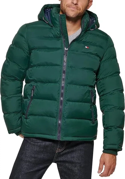 Чоловіча міжсезонна куртка Tommy Hilfiger р. XXL, зелена - Фото 1 Чоловіча міжсезонна куртка Tommy Hilfiger р. XXL, зелена - зображення 1
