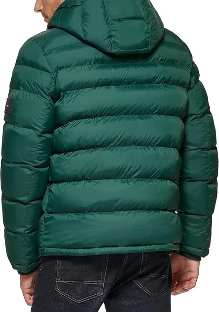 Чоловіча міжсезонна куртка Tommy Hilfiger р. XXL, зелена - Фото 3 Чоловіча міжсезонна куртка Tommy Hilfiger р. XXL, зелена - зображення 3