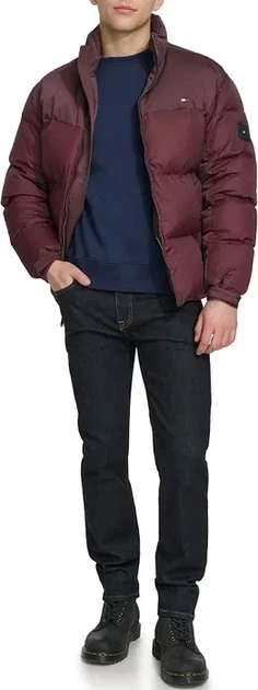 Чоловіча міжсезонна куртка Tommy Hilfiger р. XXL, бордова - Фото 5 Чоловіча міжсезонна куртка Tommy Hilfiger р. XXL, бордова - зображення 5