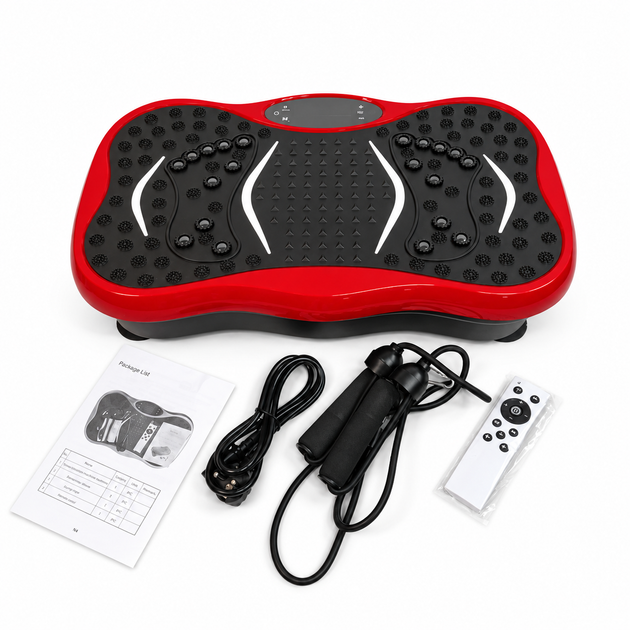 Виброплатформа для фитнеса • 200 Вт, 99 скоростей, 5 программ, Bluetooth, USB, эспандеры, до 150 кг - изображение 6