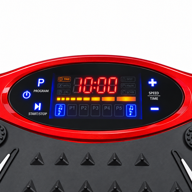 Виброплатформа для фитнеса • 200 Вт, 99 скоростей, 5 программ, Bluetooth, USB, эспандеры, до 150 кг - изображение 10