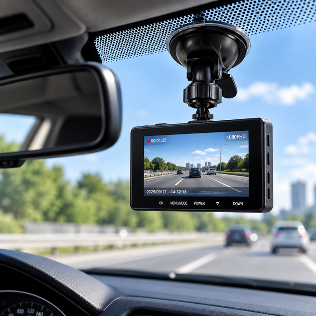 Автомобільний відеореєстратор DVR Z30 Full HD 1080P, 5″ екран, кут огляду 170°, датчик руху - зображення 5