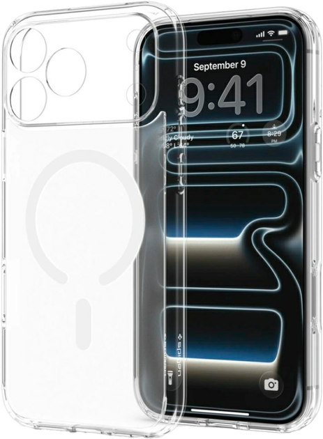 Панель Spigen Ultra Hybrid MagSafe Case для Apple iPhone 18 Pro / 17 Pro Frost White (8800337252873) - Фото 4 Панель Spigen Ultra Hybrid MagSafe Case для Apple iPhone 18 Pro / 17 Pro Frost White (8800337252873) - зображення 4