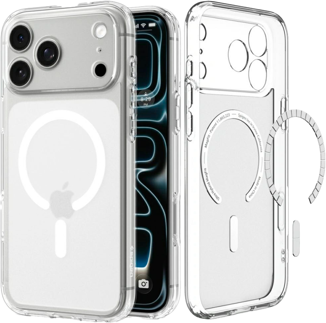 Панель Spigen Ultra Hybrid MagSafe Case для Apple iPhone 18 Pro / 17 Pro Frost White (8800337252873) - Фото 5 Панель Spigen Ultra Hybrid MagSafe Case для Apple iPhone 18 Pro / 17 Pro Frost White (8800337252873) - зображення 5