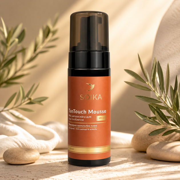 Мусс для автозагара лица и тела SOIKA TanTouch SPF 20 150 мл Medium - изображение 2